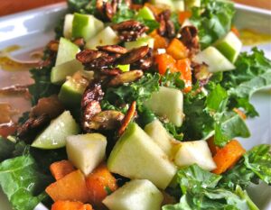 Autumn Salad with Spiced Pumpkin Seeds